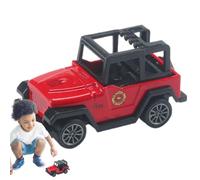 Juguetes de coche para tirar hacia atrás, Coches de tirar hacia atrás - Camión de bomberos de retroceso todoterreno,Potente mecanismo de retroceso Pequeño coche de tirar hacia atrás para una mejor t