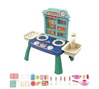 Juguetes de Cocina para Comer, Juego de Cocina para niños pequeños - Juego de 27 Accesorios de Cocina de Juguete de Comida,Juego de Cocina portátil y Real