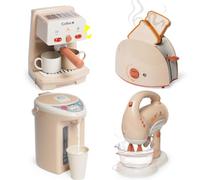 Juguetes de Cocina para niños, Accesorios Cocina Juguete con Cafetera, Licuadora, Batidora, Tostadora, Juego de Roles de Cocina, Comida Juguete Regalo para Niños Niñas 3+ Años