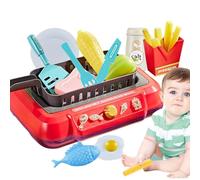 Juguetes de Cocina para niños: Juego de Cocina de 23 cm, Gourmet Que Cambia de Color, Kit para Hacer Comida simulada, Juego de Actividades de Aprendizaje Interactivo, Paquete de Accesorios de EST