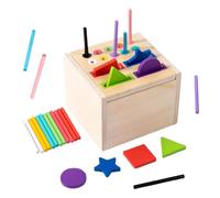 Juguetes De Coincidencia De Colores - De Madera Para Aprendizaje Temprano Y Clasificación De Colores | Actividades Para Estimular La Inteligencia - para Niños Aula Casa Guardería Tutoría Viaje