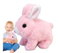 Juguetes de conejito de pascua saltando, lindo regalo de primavera | peluche o conejito, cosas divertidas de la canasta de Pascua, juguetes interactivos para saltar para niños, ventaja de fiesta y