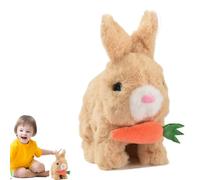 Juguetes de conejo Wiggle Wiggle, juguetes de conejo de Pascua,Dibujos animados interactivos Jumping Bunny Toy - Adorable muñeca animal parlante de Pascua, decoración interior para sala de estar