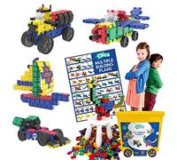 Clics Juguetes de construcción niños a Partir de 3 años, Juguetes educativos creativos en un Set de 750 Piezas, Bloques de construcción para niñas y niños, Juguetes Montessori Stem