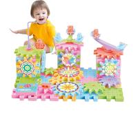 Juguetes De Construcción Educativos - ABS 25×15×5cm Set De Construcción De Engranajes Giratorios Eléctricos | Bloques De Engranajes STEM Entrelazados, Recurso De Aprendizaje Reutilizable Para Niños A