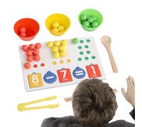 Juguetes De Conteo - Formas Y Colores De Cuentas con Clip | Juegos De Aprendizaje Matemático - para Preescolar Jardín De Infancia Casa Aula Niños Y Niñas A Partir De 3