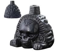 Juguetes de cráneo Divertidos, Juguetes de cráneo, Estatua con una Cabeza de cráneo Gritando con una extraña Ranura de Tallas muertas Que abarca la crianza de los chirridos Muertos