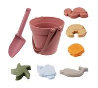 Juguetes de - Cubo Pala y Moldes de Animales de Silicona,para Orilla del mar, Piscina, Patio, de , Viajes al Aire Libre,Viajes Vacaciones mar Orilla Piscina Patio cajón de