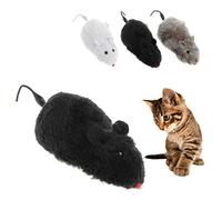 Juguetes de cuerda interactivos para gatos juguetes de cuerda ratones realistas para gatos interactivos para jugar juguetes para sonajero de gato pequeño