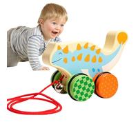 Juguetes De Cuerda para Arrastrar,Coche Dinosaurio Interactivo Que Camina | Juguete de Arrastre Que Camina - para Niños Juego en Interior Exterior Guardería Jardín de Infancia y