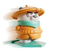 Juguetes de cuerda para niños: bordes lisos, relleno de medias, modelo de cuerda con dibujos animados de panda , mini área de trabajo de juguete, viajes al aire libre, dormitorio escolar en cas