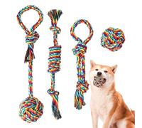 Juguetes de cuerda para perros - algodón, juguete para masticar cuerda, salud de los dientes | Materiales seguros, juguete de tira y afloja, juguetes indestructibles para masticadores agresivos