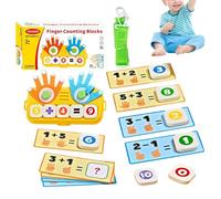 Juguetes de dedo para aprender a contar, juguete de promoción temprana - Juego educativo digital | para casa, escuela, aula, sala de juegos, niñas, educación en casa, noche de juegos, guardería