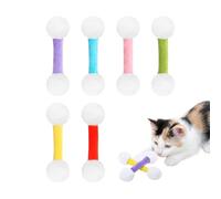Juguetes de dentición para gatos, juguete interactivo de hisopos de hierba gatera, hisopos gigantes resistentes a las mordeduras, mordedor de hierba gatera para el hogar, apartamento, al aire libre