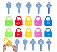 Juguetes de desbloqueo de llaves - Juguetes de habilidades motoras finas para bebés, juego de llaves a juego | Desarrollo de habilidades cognitivas, actividad de aprendizaje sensorial para niños
