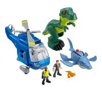 Juguetes de dinosaurios Fisher-Price Imaginext Jurassic World Dino Chopper con 3 dinosaurios y figura de Owen Grady para ni os en edad preescolar