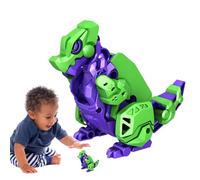 Juguetes de dinosaurios transformadores, juguetes magnéticos de dinosaurios | Juguete de dinosaurio transformable para niños pequeños,Figuras interactivas realistas de dinosaurios para niños pequeños