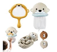 Juguetes de ducha para niños - Actividades de hora de baño Divertidas atractivas, Juguete de bañera flotante de la familia animal para bebés | Animales de juego sensorial Flotante Bathring aprendiz