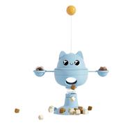 Juguetes de enriquecimiento para gatos,Juguetes de enriquecimiento para gatos, Juguetes para la dentición Teaser para gatos, Juguetes interactivos para gatos, carrusel dispensador de alimentos para ga