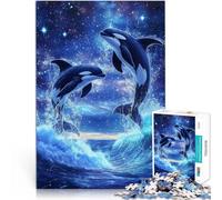 Juguetes de Entretenimiento Familiar Ola asesina de orcas Rompecabezas de 1000 Piezas para Adolescentes 50x75cm Ideas de Regalos Apto para Mayores de 14 años.