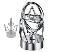 Juguetes de escritorio de energía cinética,Juguetes de escritorio cinéticos,Modelo de rotación de movimiento perpetuo - Juguete modelo giratorio USB, escultura de mesa, modelo de péndulo orbital de