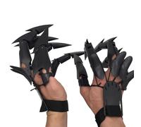 Juguetes de extensión de dedos móviles, dedos móviles de Halloween, extensiones de dedos móviles de Halloween Gear - manos esqueléticas espeluznantes, garras de hueso, accesorios de terror de mano
