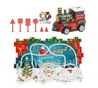Juguetes de ferrocarril, modelo de locomotora de juego de Navidad - Puzzle Pista de Carreras Coche Juguetes, Para, Niños Pequeños Y Niños De 3 A 6 Años Y Amigos, Juguete Educativo Educativo Con