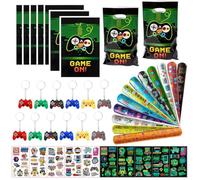 Juguetes de Fiesta a Granel, 49PCS Juego Piñata CumpleañOs Infantil, Juguetes Regalos Cumpleaños Niños, llavero pulsera tatuaje brillante bolsa de caramelo niño, Regalo Partido Para Para La Escuela