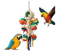 Juguetes De Forrajeo Para Aves | Juegos De Masticación De Madera Coloridos Y Naturales | Juguetes De Enriquecimiento Para Pájaros,Para Varios Espacios De Juego En Interior Patio Ventana Balcones Jardí