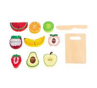 Juguetes de Frutas de Madera, Juego Educativo Preescolar, Juego de Aprendizaje de Corte de Alimentos, Kit de Desarrollo de Habilidades motoras Finas, para niñas, niños, Aula, Aprendizaje en el hogar,