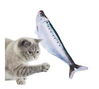 Juguetes de gato de pescado, juguetes interactivos de gato de pescado | Gato Toy Autovertision | La verdadera cola eléctrica revolviendo y saltando el pescado para cachorro de perros pequeños molestos