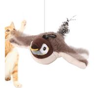 Juguetes de gato interactivos Voleador de pájaros 23 cm - Juguete de peluche de chirrido realista | USB Carging Bird with Movement & Sound | Juguetes de gato blando para entrenamiento y entretenimient