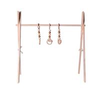 Juguetes de gimnasia de madera - Juguete plegable con marco de madera para recién nacidos,Juguetes de cuero para niños pequeños para la sala de estar, sala de recién nacidos, centro educativo para