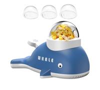 Juguetes de golosinas para perros, juegos de rompecabezas de alimentación en forma de ballena, dispensador de golosinas para perros, juegos interactivos - para estimulación mental, nutrición saludable