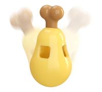 Juguetes de golosinas para perros, juguetes de rompecabezas para perros, herramienta para masticar cachorros con forma de pata de pollo, suministros interactivos de molienda de dientes para mascotas