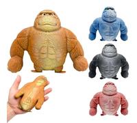 Juguetes de Gorila de Mono Látex, Juguete De Gorila para Apretar,Juguetes de Látex Mono Gorila, Juguete de Estrés de Gorila, Gorila Realista de Descompresión, for Adults Anxiety, El Alivio del Estrés