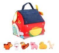 Juguetes de Granja de Peluche - Set Sensorial Suave y Portátil con Animales Interactivos | Granja de Peluche para Bebés, Niños y Niñas, Juego Temprano con Texturas Sonidos, Familiar