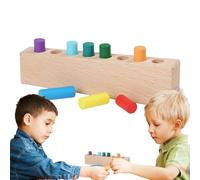 Juguetes De Habilidades Motoras Finas para Niños - Juguete De Aprendizaje Temprano,Tablero De Insercion Madera Colorido - para Niños y Niñas de Casa Preescolar Guardería