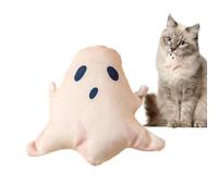 Juguetes de Halloween para gatos - Fantasmas interactivos | Juguetes para la dentición con gatito, almohada de peluche: divertidos e ideales para interiores, regalan a tu gato una experiencia memorab