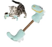 Juguetes de hierba gatera, juguetes para gatos con hierba gatera,Portable Dinosaur Fehip con gatillas - Accesorios de entretenimiento interior resistente a la mordedura, palitos de dentición, bola de