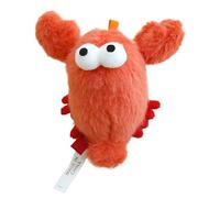 Juguetes de hierba gatera para gatos, lindos juguetes interactivos de peluche para dentición, cangrejo, langosta, hierba gatera, juguetes para jugar por sí mismo, enriquecimiento, entrenamiento