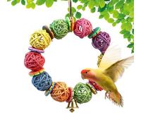 Juguetes De Jaula De Pájaros,Accesorios Para Periquitos Y Loros | Juguetes para Roer y Destruir para Pájaros - para Cacatúas Conures Guacamayos Y Periquitos Imán Masticar Y Forraje