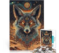 Juguetes de Juego desafiantes Zorro de fantasía Rompecabezas de 1000 Piezas para Adultos 26x38cm Interacción Entre Padres e Hijos para Mayores de 14 años