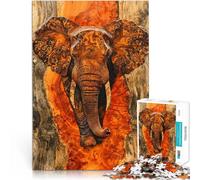 Juguetes de Juego La Gracia del Elefante Puzzles de 1000 Piezas para Adolescentes 50x75cm con póster a Juego y Hoja de Trivia Apto para Mayores de 14 años.