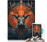 Juguetes de Juego para Regalo Familiar Personajes de Cuentos de Hadas de Ciervos Puzzle de 1000 Piezas para Adultos 26x38cm Regalo de Obra de Arte Apto para Mayores de 14 años.
