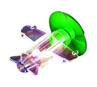 Juguetes de la aeronave: aeronave de espuma para el exterior con LED parpadeante | Hélices de aeronaves con energía eólica, juguetes al aire libre impermeables y decoraciones de aviones pequeños con l