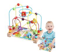 Juguetes de Laberinto de Perlas - Maze de Montañas Rusas de Madera para Niño | montesori Roler Cooter Activity Touet | Mazes Coloridos educativos para Niñas Niños Juegan Formación