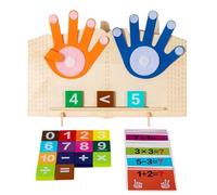 Juguetes De Ladrillos Numéricos: Bloques De Conteo De 29,4 X 16,5 Cm, Tablero De Aprendizaje De Madera, Kit De Práctica De Matemáticas, Juego De Entrenamiento De Reconocimiento De Números, Juego Aritm