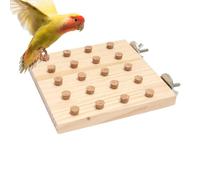 Juguetes de loro para pájaros grandes, juguetes de entrenamiento de aves - Masticar juguetes de rompecabezas de loros resistentes a bloques,Gif de actividad de pequeño patio de juegos de juegos para
