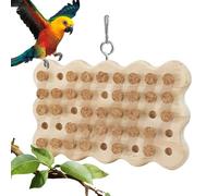 Juguetes de madera de corcho para pájaros, corcho para masticar loros | Accesorios para jaulas de loros | Juegos de caza del tesoro de corcho para ocultar golosinas, juguete para loros para el in